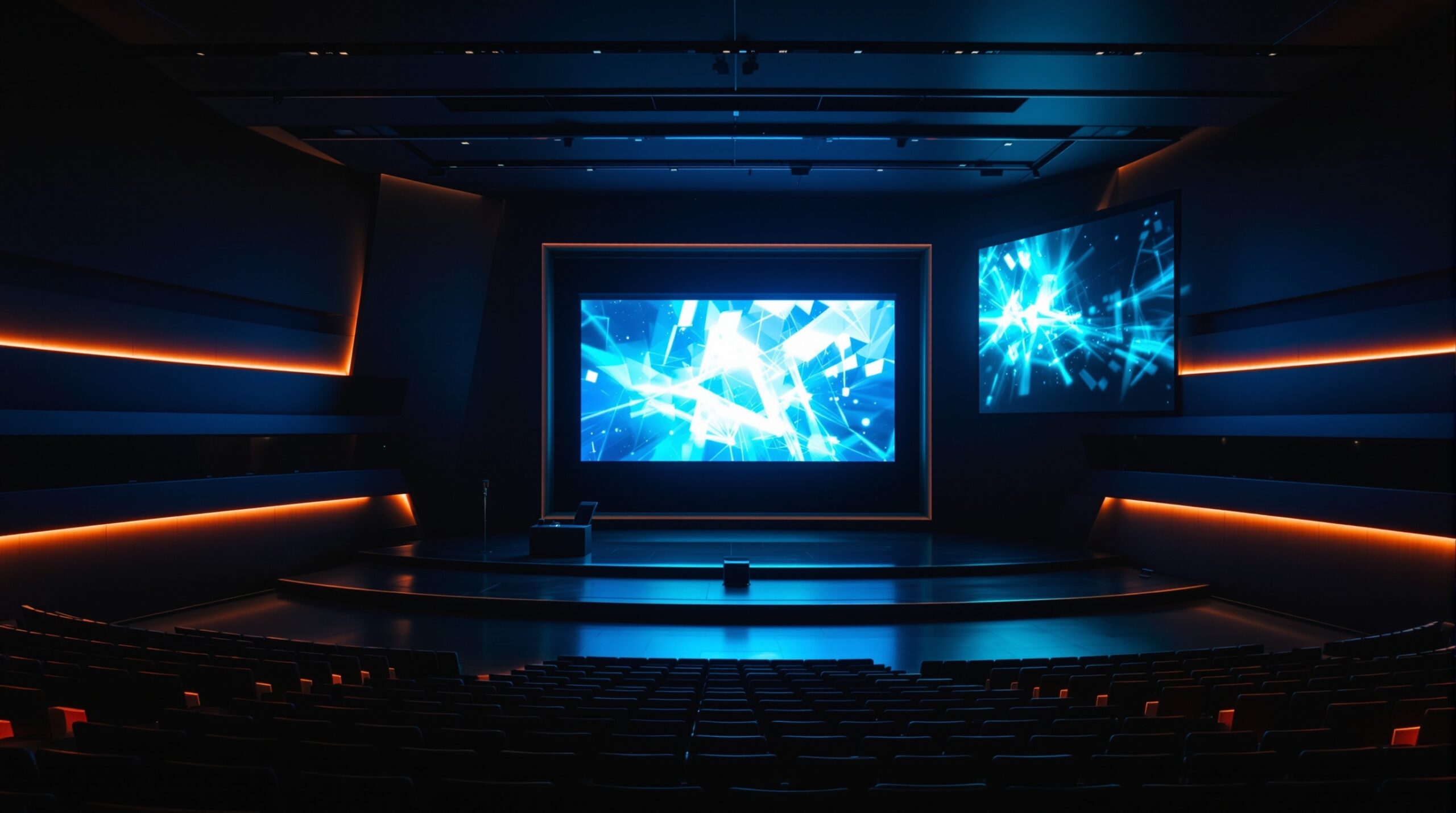 University lecture hall LED screen installation by Visualize LED